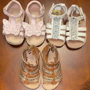 Kelly & Katie Kids, Rachel Shoes, and Sugar Sandals - Pink, White, and Tan